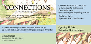Thumbnail image of the flyer for the Connections exhibition.